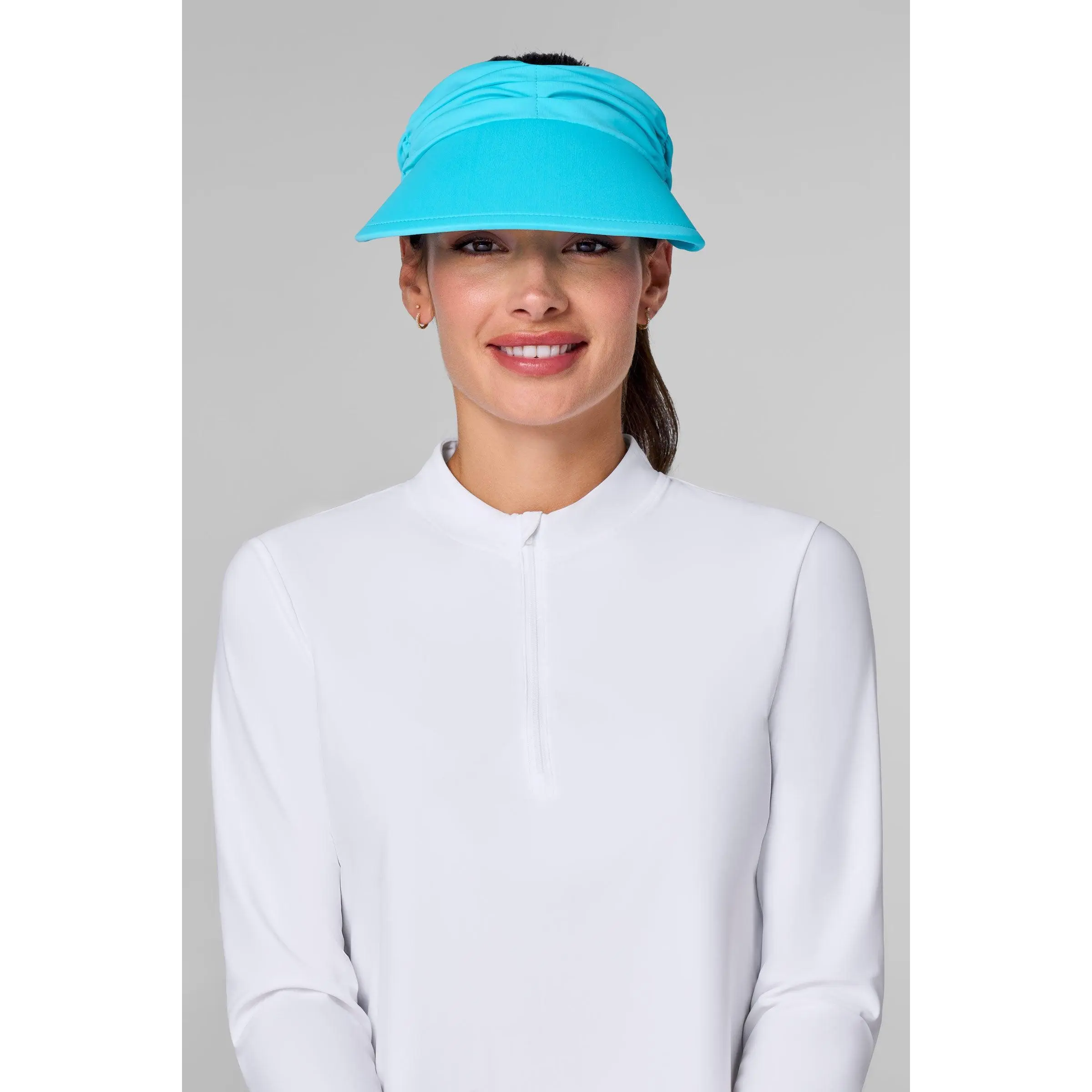 Exuma | Women's Swim Visor | Blue Curacao