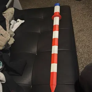 Retractable Katana - Red, White, Blue