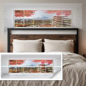 90×180cm Bedroom Headboard Wall Mural, Self Adhesive Easy Install, Home Decor Sticker, Flat Type, No Ca Prop 65 Re/ca