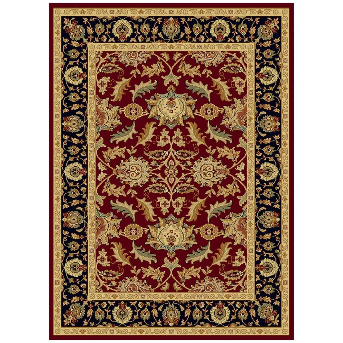 Dynamic Rugs YA281744310 Yazd Traditional Beautiful Patterns Area Rug - Red, 2 x 7.7 Size, Deluster Finish, Durable, Fade Resistant, Stain Resistant, High Design Clarity