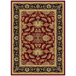 Dynamic Rugs YA281744310 Yazd Traditional Rug - Red, 2x7.7 Size, Deluster Finish, Durable, Fade Resistant, High Design Clarity