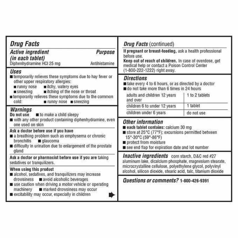 Kirkland Signature Allergy Relief Med's 600 ct 25mg Compare 2 Benadryl Exp-06/27