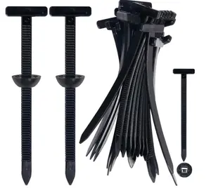 100pcs Self-Locking Nylon Ties With Zipper Heads, High Strength UV-Resistant Fasteners, Suitable For Automotive Repair, Home And Outdoor Multi-Purpose Organizing Tools, Plastic Straps, Nylon Ties, Cable Ties