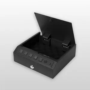 SHALE Biometric Safe with 3 Ways Quick Access - Fingerprint, Passcode, Backup Key - for Home, Nightstand, Car - Auto Open Weapon Safe