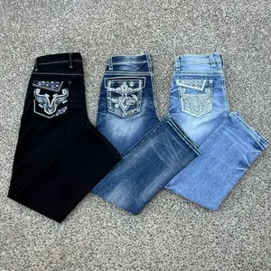 Western Slim Straight Jeans