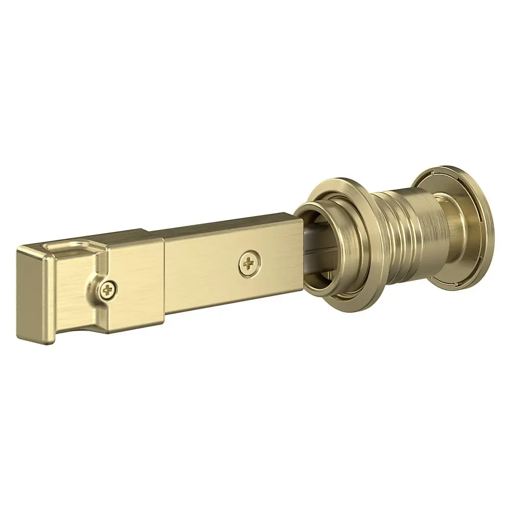 National Hardware N700-152 V1045 Barn Door Lock - Brushed Gold, Adds Privacy, Easy DIY Install, Emergency Release, Includes Fasteners