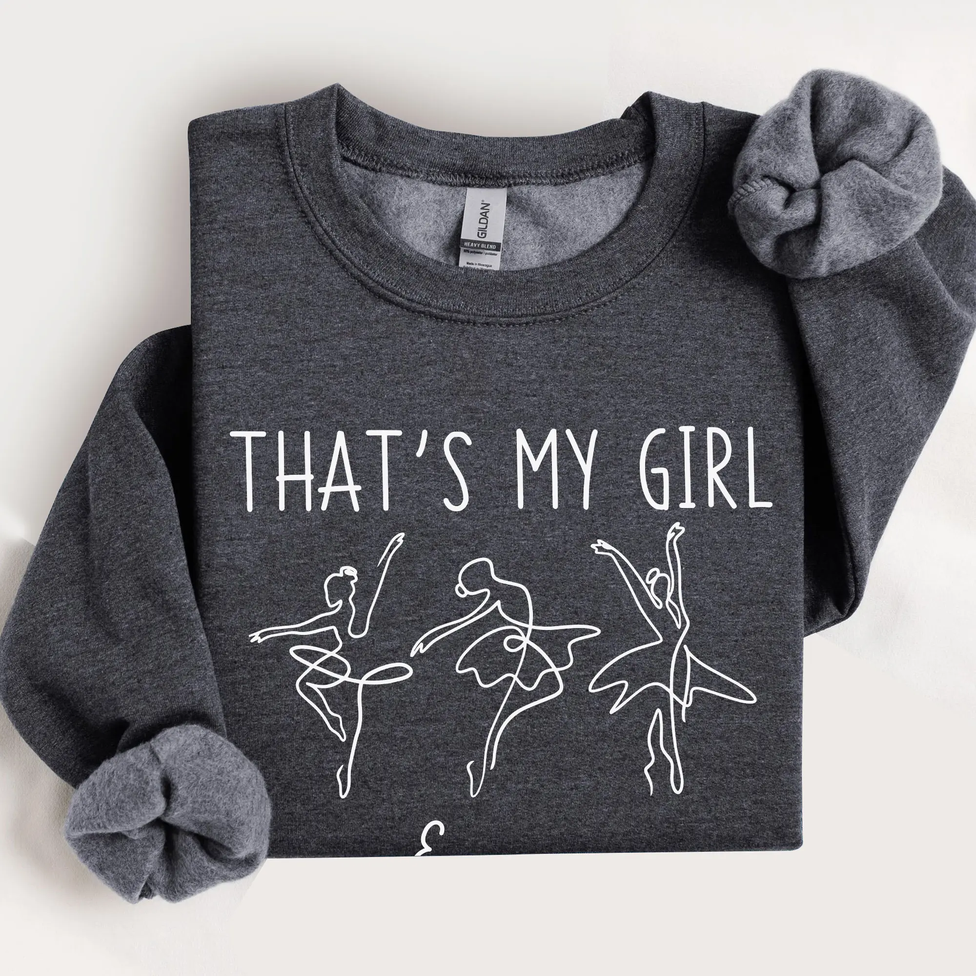Custom Ballet Sweatshirt, with Personalized Name, Thats My Girl Shirt, Personalized Name Ballet Tshirt, Dance Mom Shirt