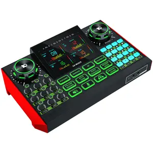 G9 Gaming Audio Mixer & Podcast Equipment for Streaming, DJ Mixer with Audio Interface, Condenser Mic, Smartphone Recording & TikTok Live Broadcast