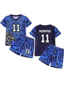 All-season children's football suit with the name RODRYGO and the number 11, suitable for sports and leisure, outdoor activities, and sports styling. Made of breathable material, it is the first choice for outdoor activities.