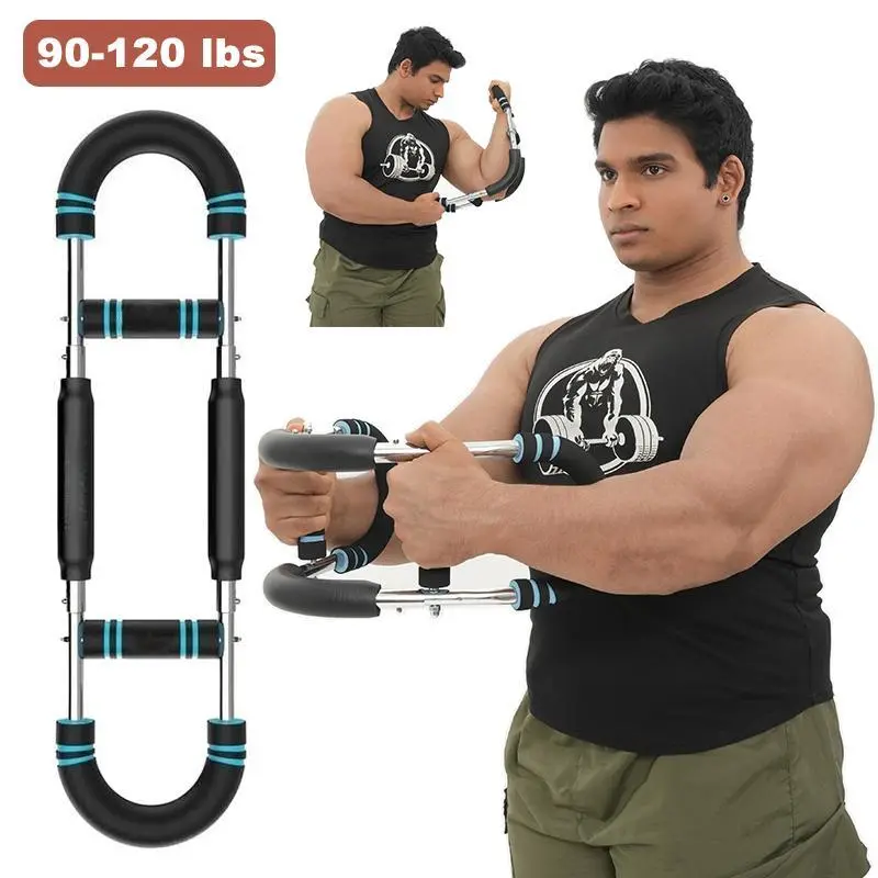 Portable Twist Arm Trainer, Detachable Spring Resistance Exercise Fitness Equipment - Muscle & Workout Training Gear for Home Workouts, Chest-Arm Strength Building, Easy to Carry