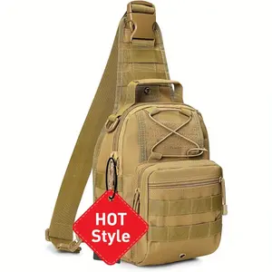 There are multiple colors available. It's a tactical daily carry crossbody bag, a large-capacity shoulder bag, an EDC multifunctional chest bag, and it's perfect for outdoor sports like hiking and camping as a concealed carry shoulder bag.