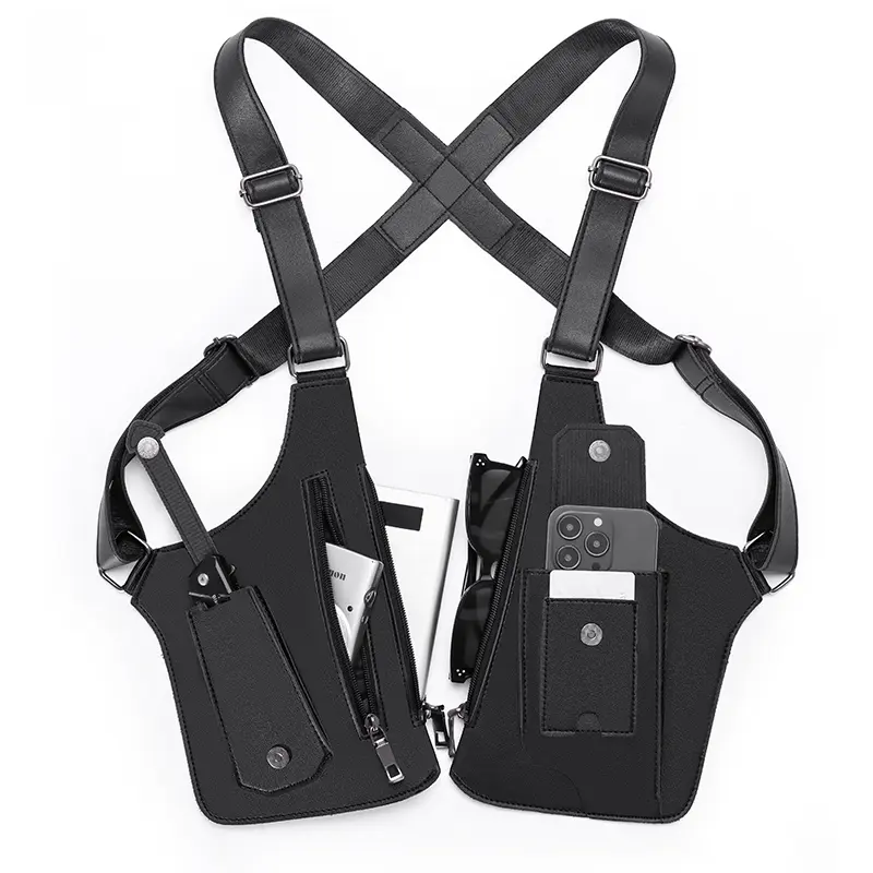 WUBYHIT Adjustable Underarm Shoulder Bag for Men and Women- Anti-theft Hidden Storage for Cell Phones and Other Hunting and Outdoor Gear, High-Quality Faux Leather (PU Leather)，Christmas first choice， best holiday gift outdoorfun Wing Bag