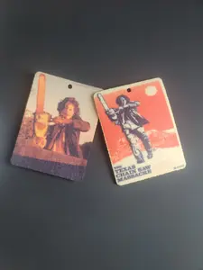 2 pack Texas Chainsaw Massacre Car Air Freshener handmade horror movie themed double sided Decoration Gift