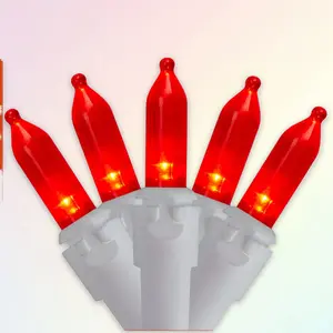 Northlight LED Mini Christmas Lights - Red - 33' Whe Wire - 100ct