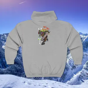 Shreddy Yeti - Ski Trucks Unisex Hooded Sweatshirt - Perfect for Cozy Layer, Skiing, Gift for Snow Lovers, Ski Trip Essentials