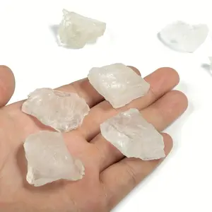 Natural Transparent Clear Quartz Rough Stone Bulk Raw Gemstone Large White Crystal Rock Irregular Healing Specimen Gift 50G 100G 200G meditation
