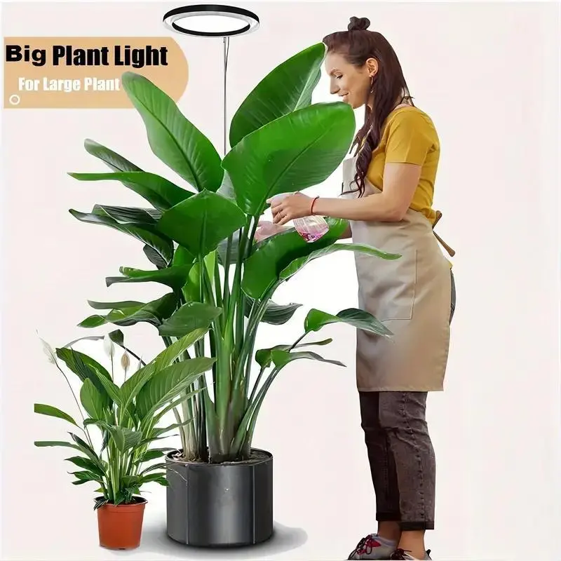 USB Powered LED Growing Led Plant Growth Light, 72 Leds Full Spectrum Adjustable Height Auto Timer Brightness Control Metal Aluminum Indoor Plants, Grow Lights