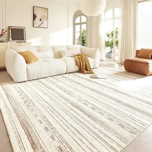 Area Rugs for Living Room: 9x12 Washable Boho Rug for Bedroom Large Neutral Bohemian Moroccan Farmhouse Geometric Dining Room Rugs Ultra Soft Floor Carpet Indoor for Home Office - Brown Beige