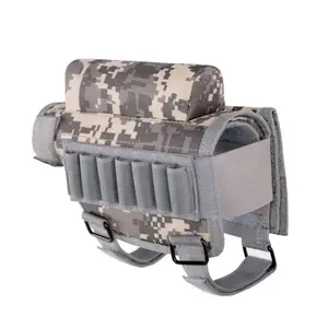 New Model Gun Stock Pad Outdoor Off-Road CS Tactical Stock Bag Military Camouflage Accessory Nylon Magazine Bullet Hunting Bag
