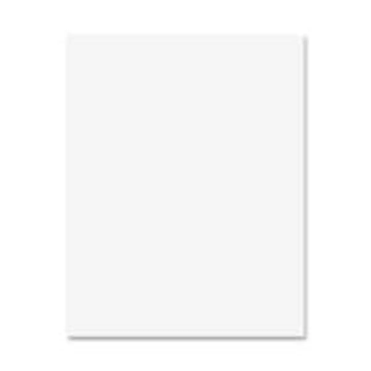 Pacon Railroad Poster Board - Thick Cardboard Office Presentation Supplies for Office Use, 14-Point Stock, 28x22 in (22 x 28), 2 in D, 1-Side Coated, Smooth Hard Finish, 50 Sheets per Ct, White