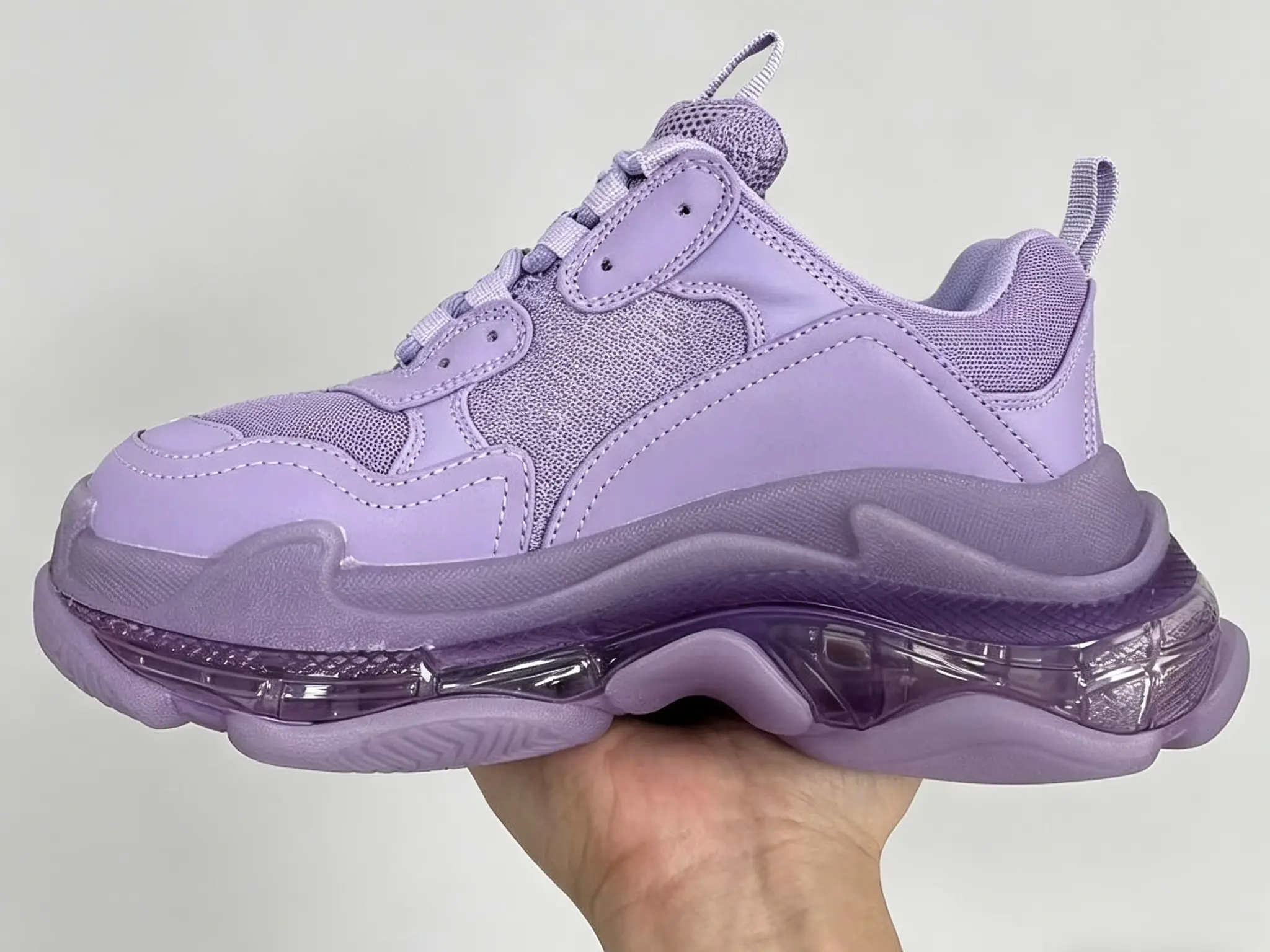 trendy vintage multiple colors dad shoes size 36-45 men‘s and women's triple s height increasing sneakers designer casual color blocked transparent thick sole trainers