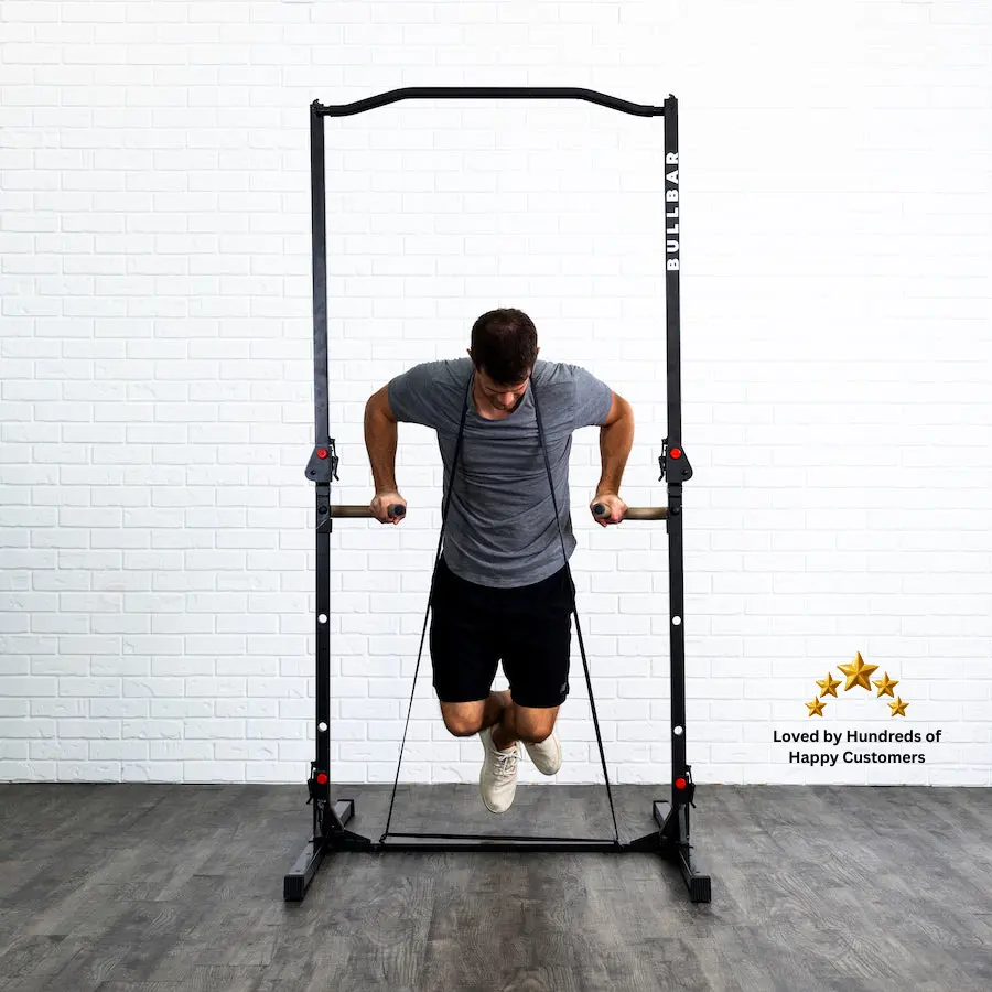 Bullbar 2.0 Portable Pull-up Bar and Dip Station for Home Gym Calisthenics Strength Training Fitness Equipment