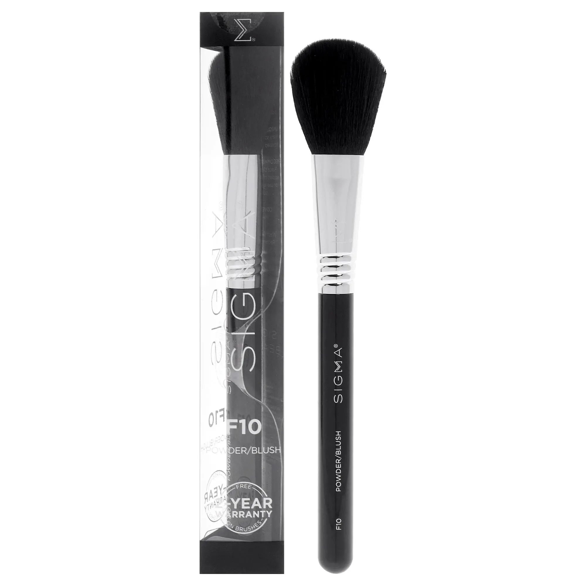 SIGMA F10 Powder Blush Brush - Women's Face Makeup Tool for Applying Powder, Single Brush (1 Pc), Apply Powder