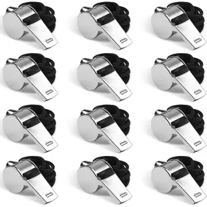 Whistle with Lanyard, Very Loud Stainless Steel Whistle, Ideal for Coaches, Referees, Personal , and Recreation