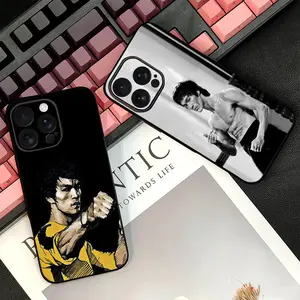 nostalgic classic star B-Bruce Lee Phone Case Accessories For iPhone 17 16 15 14 13 Pro Max Plus Mini Luxury Satin Glossy Colorful Great Gift Fashion Durable Stylish Shockproof Scratch-Resistant Perfect Fit