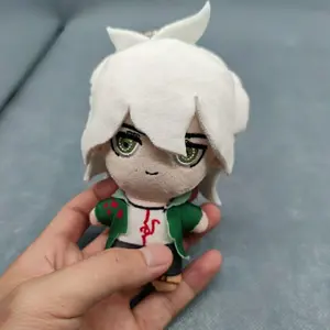 Komaeda Nagito Danganronpa V2 Cosplay Anime Cute Soft Body Cotton Padding 13CM Plushie Pendant Backpack Keychain Christmas Gift
