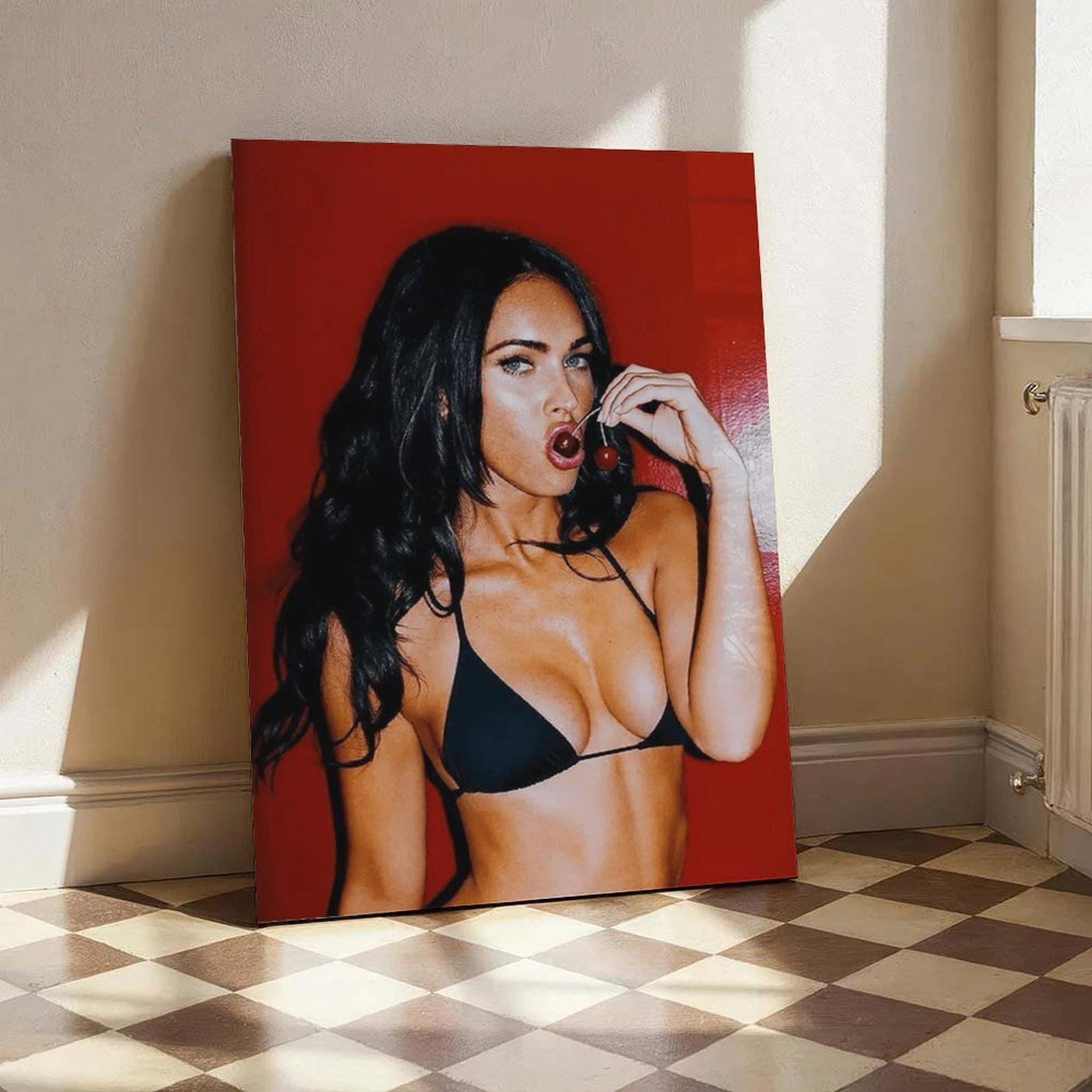 Sexy Megan Fox Poster, Iconic Celebrity Art Print, Bold Wall Decor For Fans, Gift For Him