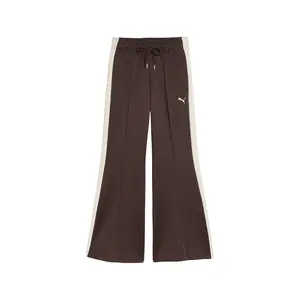 PUMA Womens T7 Relaxed Flared Pants Casual - Brown