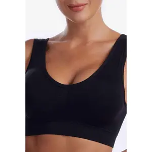 Full Size Wide Strap Sports Bra-