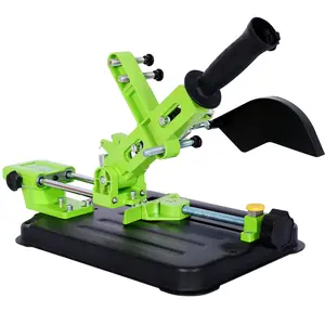 Hardware Universal Angle Grinder Stand,Grinder HOlder Sliding Handle bracket,Upgraded Cast Iron Base ,Cutting Angle Adjustable for 100 and 125 Angle Grinder