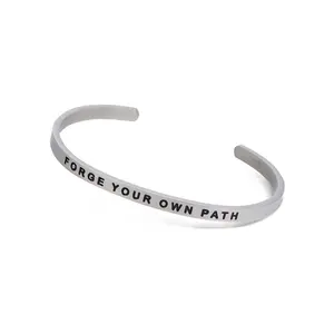 Forge Your Own Path Inspirational Cuff Bracelet