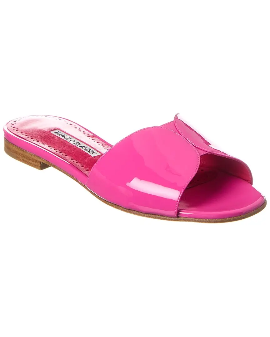 Manolo Blahnik Houramu Patent Sandal