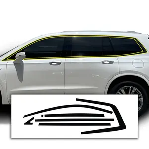 Cadillac XT6 2020-2025 Blackout Chrome Delete Kit - Precut Gloss Black Vinyl Overlays