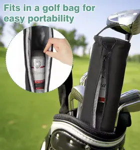 Portable Leakproof Design Golf Cooler Bag Shoulder Strap Reusable Beer Sleeve Durable Beverage Sleeve Sports Events