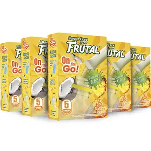 Frutal On-The-Go! | Powdered Drink Mix Pina Colada - Flavored Sugar Free! \u2013 Single Serve On The Go! - Powder Sticks Packets (30 Count of Stick Packs)
