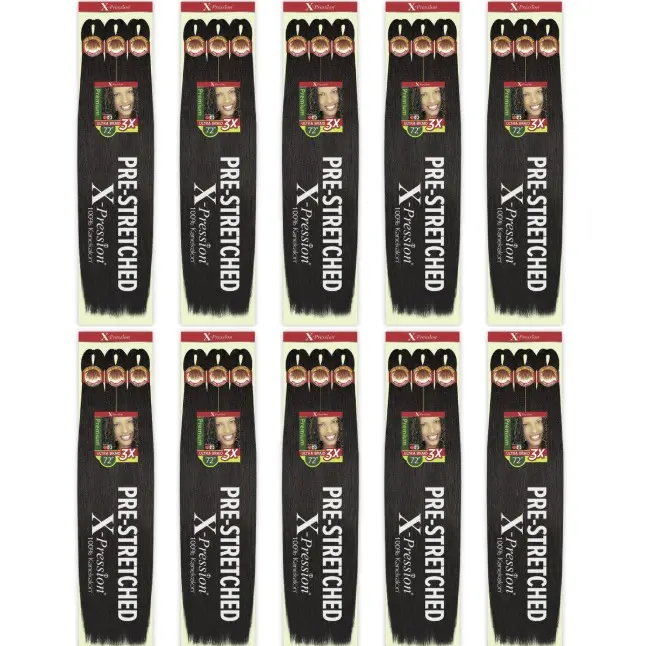 X-Pression Pre-Stretched Braid 72" X3 (10 PACKS)