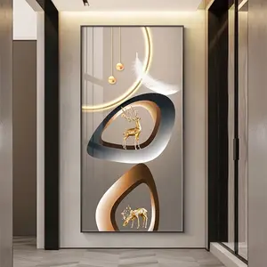 Abstract Deer2 Canvas Wall Art