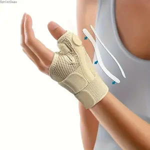 Thumb Brace Wrist Support for Carpal Tunnel & Arthritis, Adjustable Compression Thumb Stabilizer, Breathable Comfortable Splint Fits Left & Right Hand, Pain Relief Support for Typing, Gaming, Sports, Work, Daily Use
