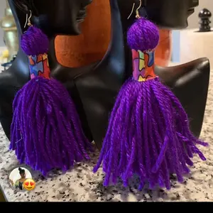 Azalea purple earrings