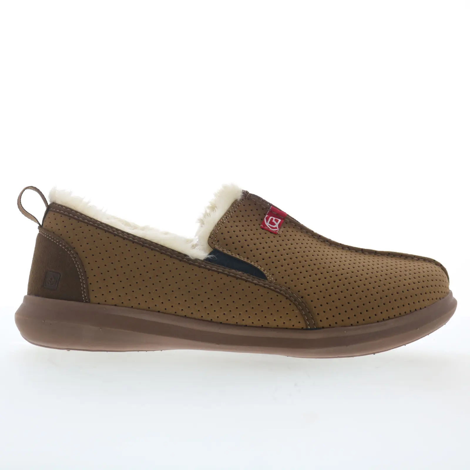 Spenco Supreme Slipper SP1054BIS Mens Brown Synthetic Loafer Slippers Shoes