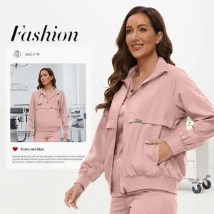 Women’s Medical Clinical Jacket – Surgical Uniform for Hospital Use, Pet Grooming & Surgery