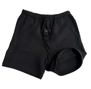 2022 Limo Black Casual Shorts - Loose Fleece Bottoms, CleanFit Street Style Unisex Daily & Athletic Wear
