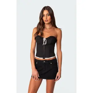 Edikted Women's Abbey Tie Front Corset
