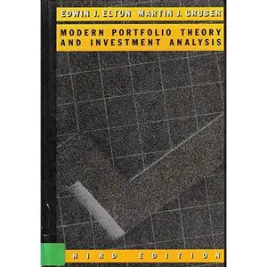 USED-Modern Portfolio Theory and Investment Analysis by Edwin J. Elton (Hardcover)