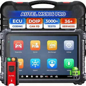 Autel MaxiSYS MS906 Pro Bi-Directional Scanner, ECU Coding, 40+ Service Functions, 150+ Car Brands, All-System Diagnostics, Android 10, 128G