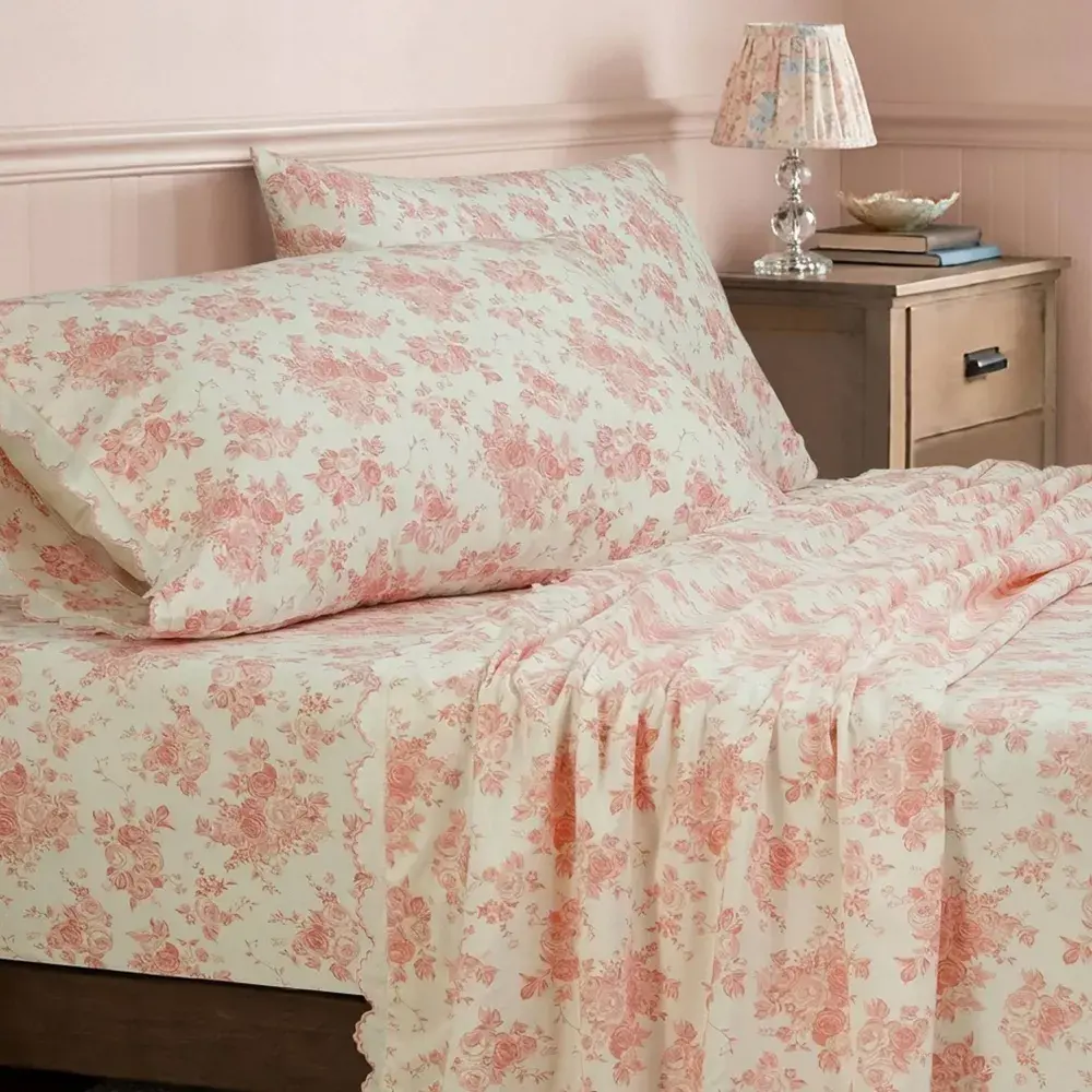 Microfiber Sheet Set Floral